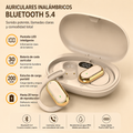 Auriculares Inalámbricos Bluetooth 5.4 Ajustables con Micrófono y Estuche de Carga